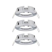Deckenleuchte 3er-set Ø 8,4 Cm 3-Flammig - Chromfarben/Alufarben, Basics, Metall (8,4cm) - Paulmann