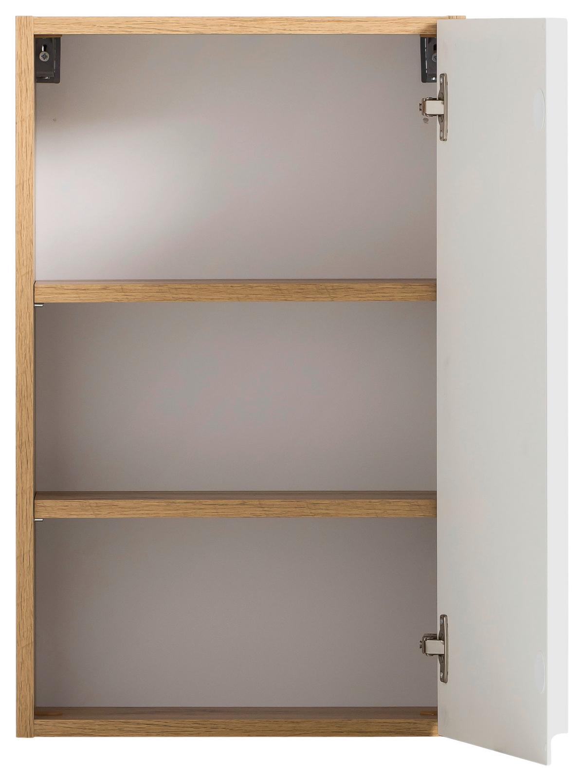 Hängeschrank Varese B: 40 cm Weiß/Wotaneiche Dekor - Eiche Wotan/Weiß, MODERN, Holzwerkstoff (40/64/20cm) - Held