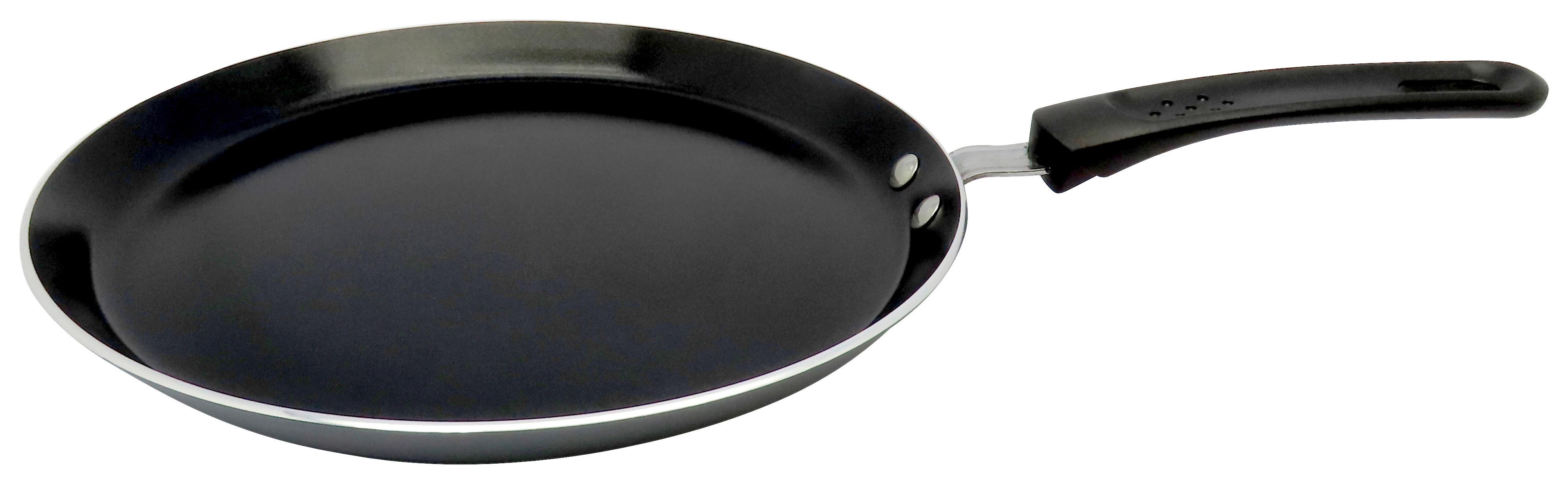 Panvica na palacinky Basic, Ø: 24cm - čierna/sivá, Konventionell, kov/plast (24/2cm) - Mömax
