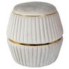 Hocker Doric 225 Goldfarben/taupe D: 51,5 Cm - Taupe/Goldfarben, Design, Textil (51,5/53cm) - Kayoom