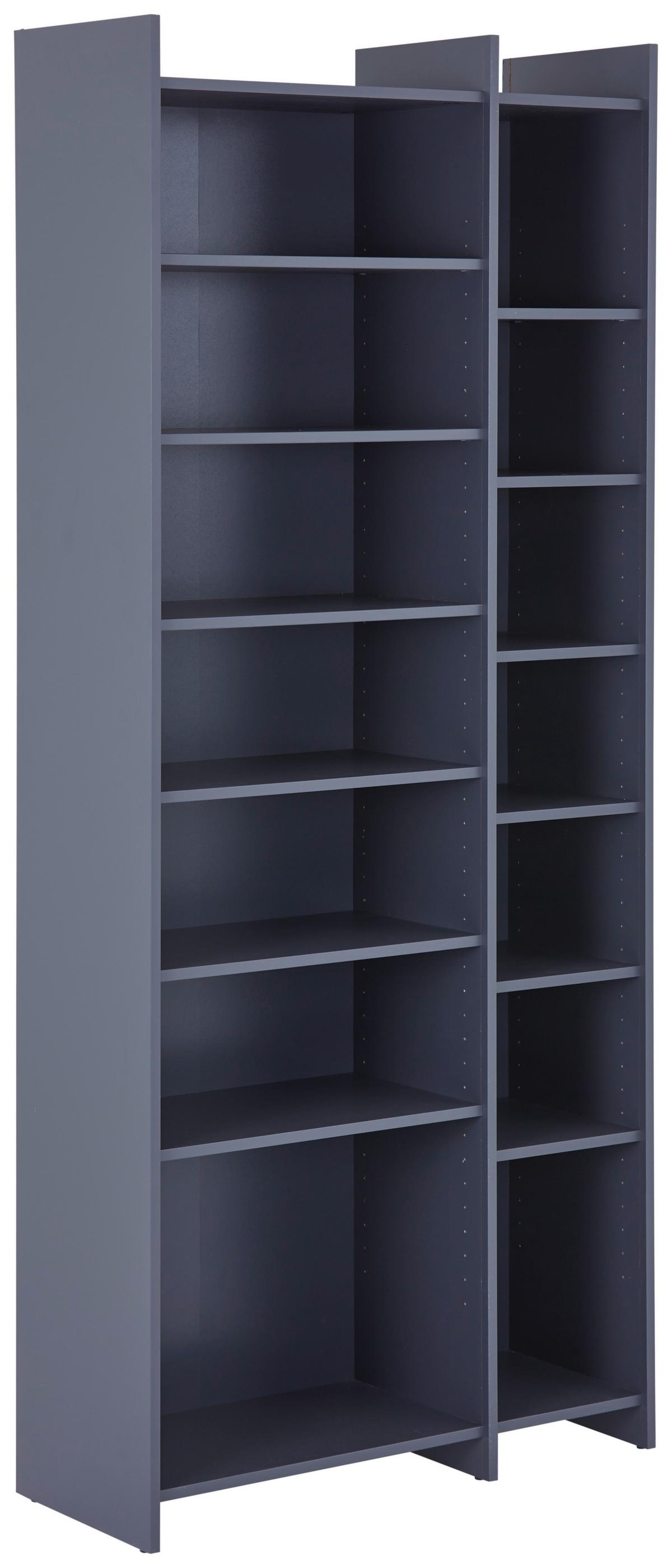 Regal Lenny Pr 23083-Reg/191/80 - Anthrazit/Schwarz, MODERN, Holzwerkstoff (80/191/31,8cm)