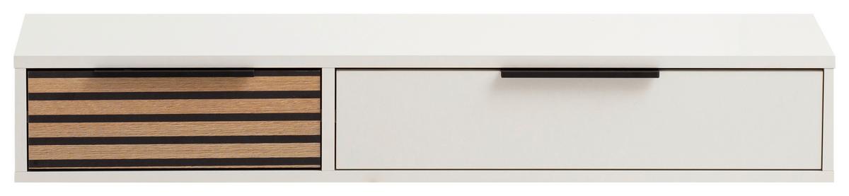 Kommode 103,7 Cm Loft, Eichefarben/weiß - Eichefarben/Weiß, Design, Holzwerkstoff (103,7/16,4/32,05cm) - MID.YOU