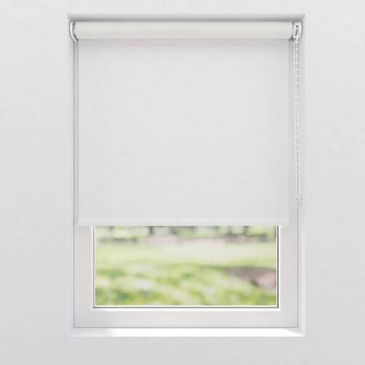 Verdunklungsrollo 80x190 cm mit Kettenzug - Weiß, Design, Textil (80/190cm)