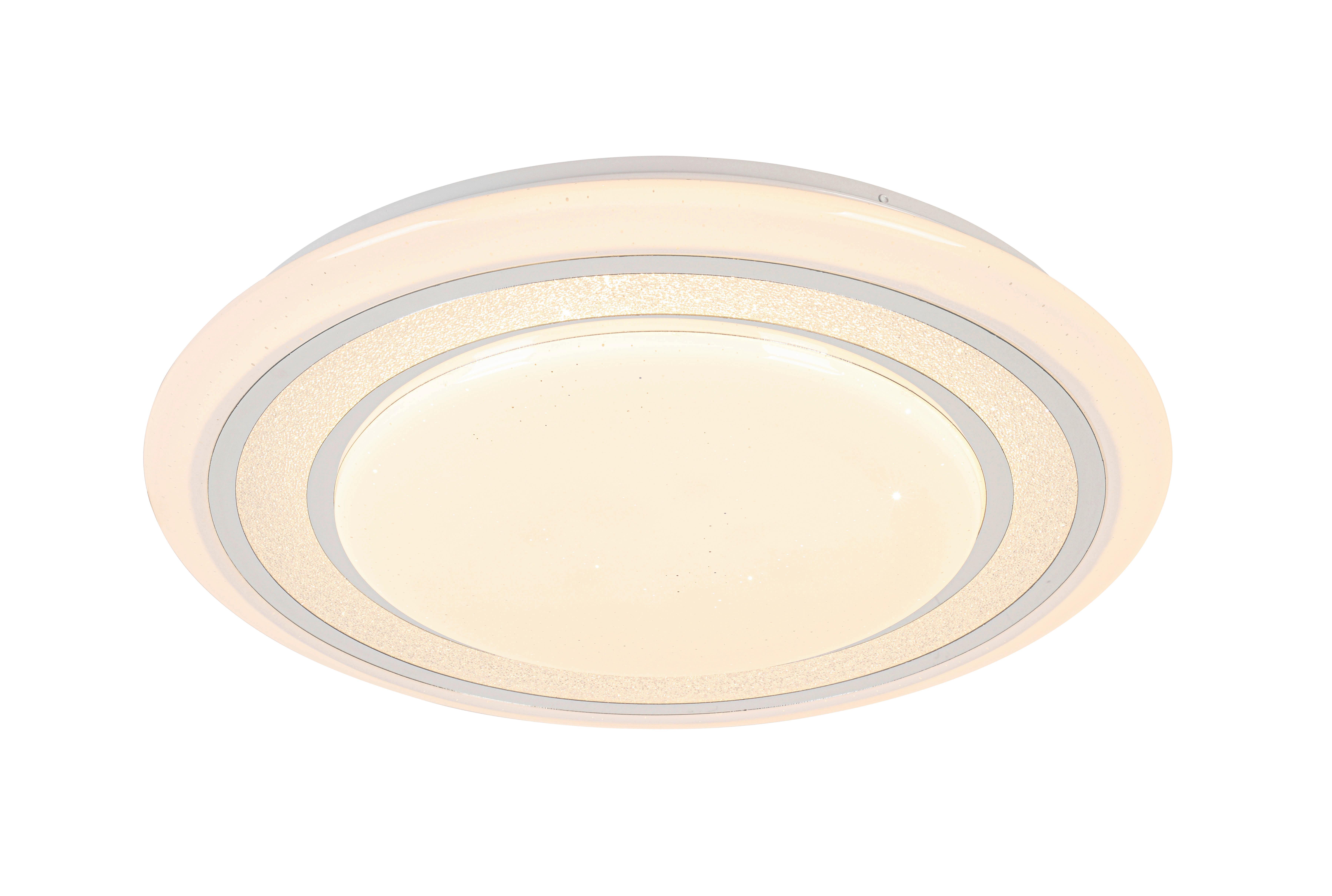 STROPNÍ LED SVÍTIDLO GIESBERT - bílá/barvy chromu, Moderní, kov/plast (55/8cm) - Premium Living