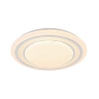 STROPNÉ LED SVIETIDLO GIESBERT - biela/chrómová, Modern, kov/plast (55/8cm) - Premium Living