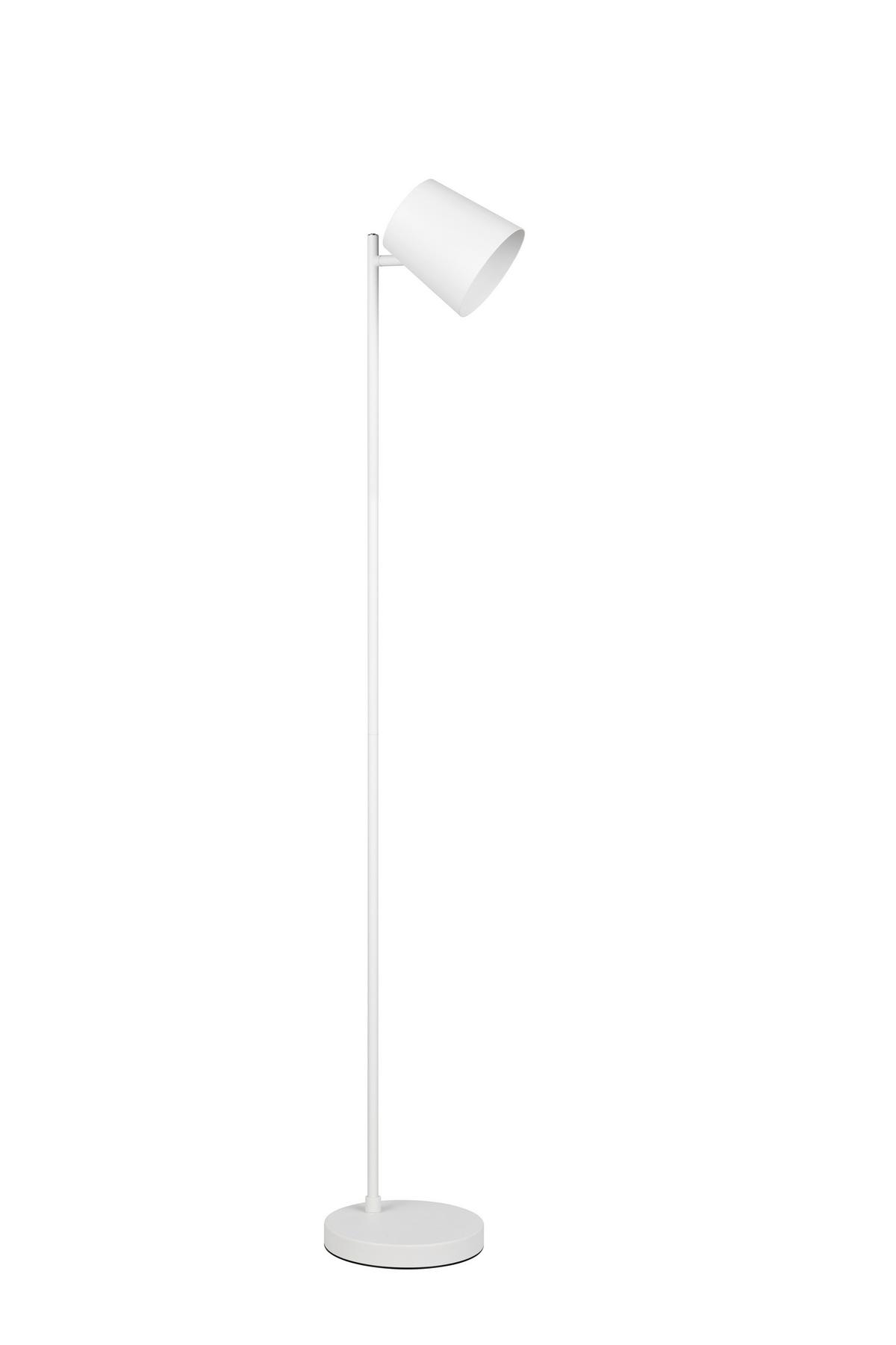 Akku-Stehleuchte Blake Weiß D: 20 cm - Weiß, KONVENTIONELL, Metall (20/125cm)