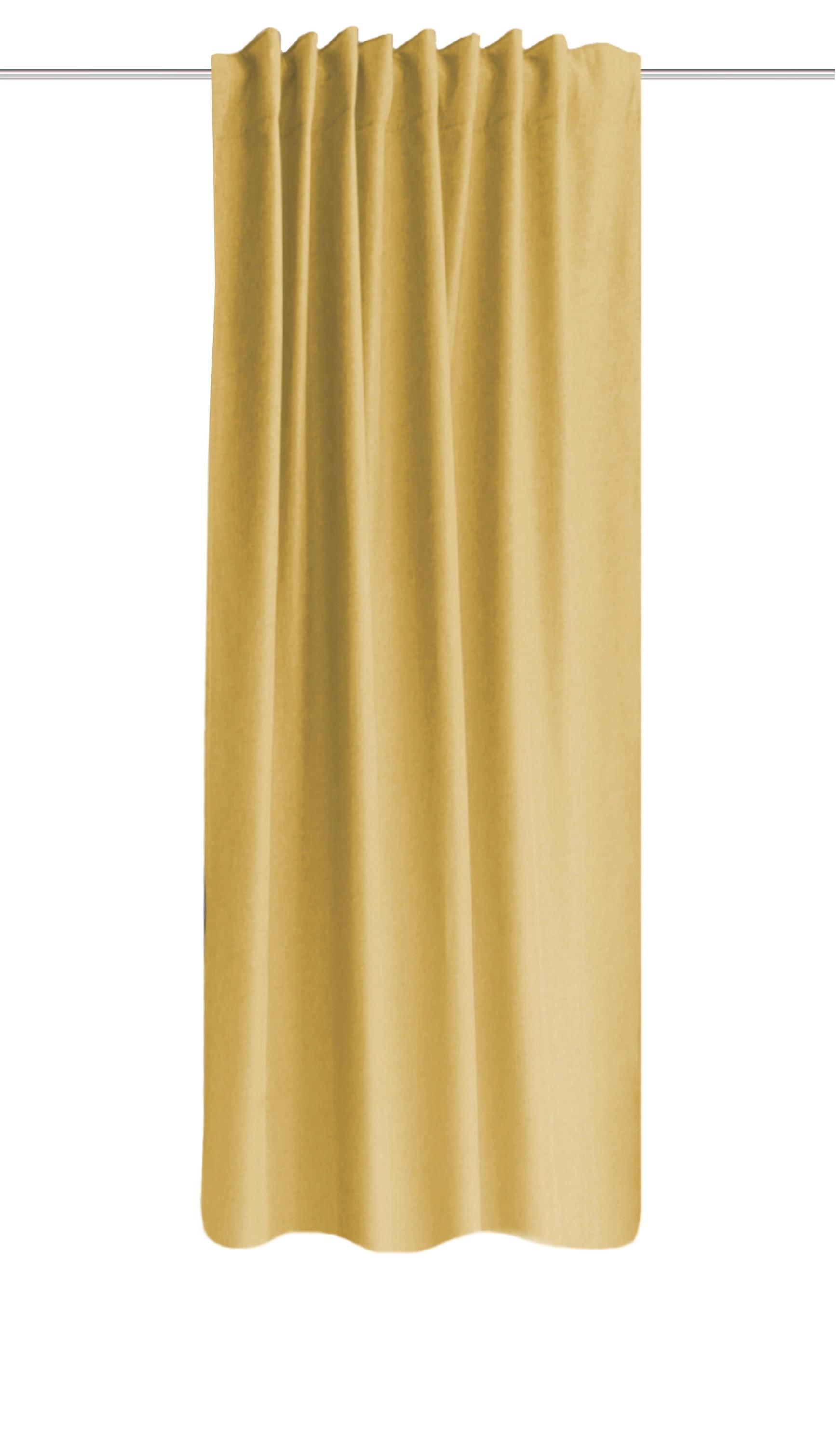 Wärmeschutzvorhang Eskimo Gelb B: 135 cm - Gelb, Basics, Textil (135/225cm) - Schmidt W. Gmbh