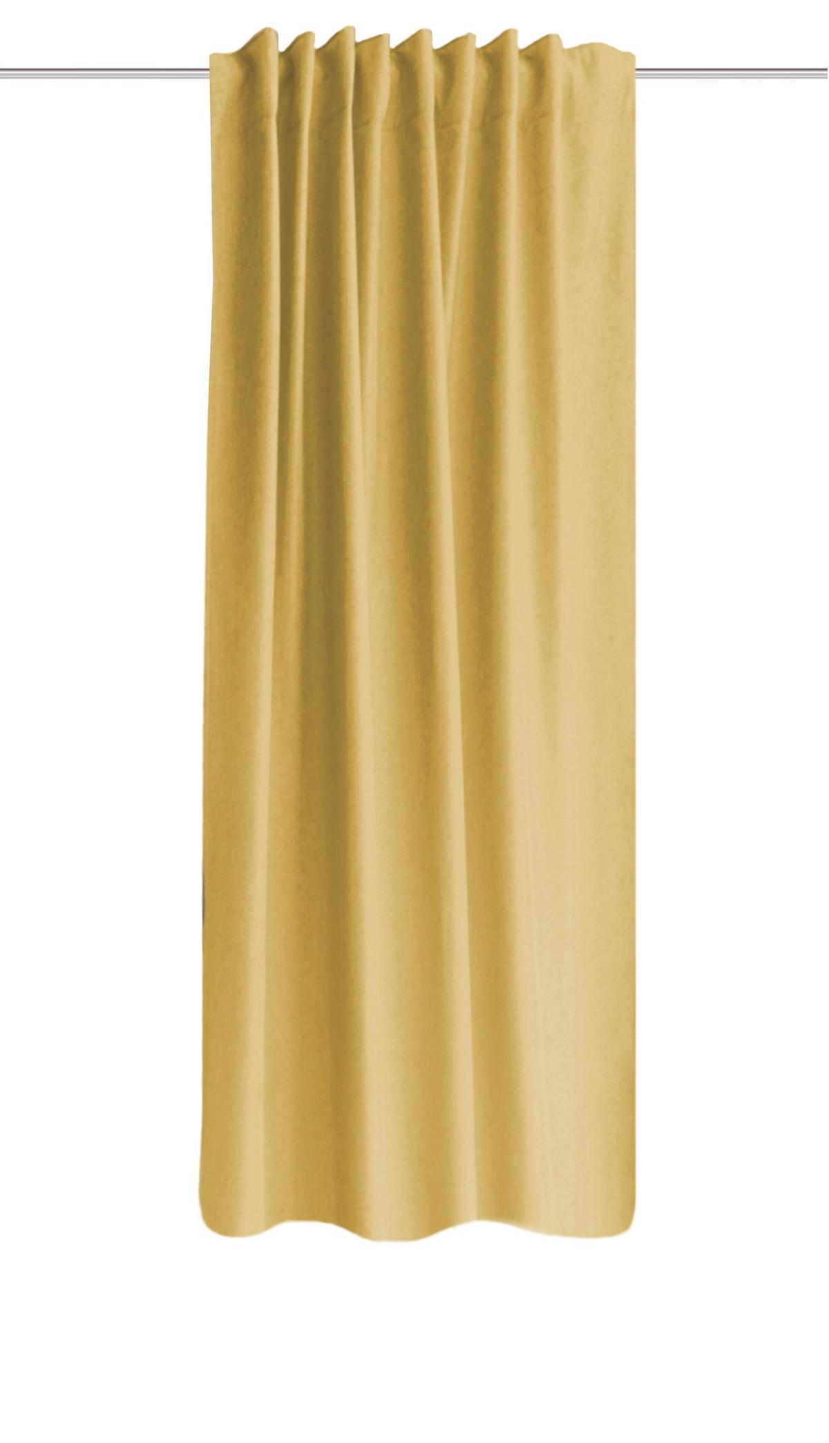 Wärmeschutzvorhang Eskimo Gelb B: 135 cm - Gelb, Basics, Textil (135/225cm) - Schmidt W. Gmbh