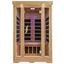 Infrarot Wärmekabine Nordic Star B/H/T: 124/190/116cm - Naturfarben, KONVENTIONELL, Glas/Holz (124/190/116cm)