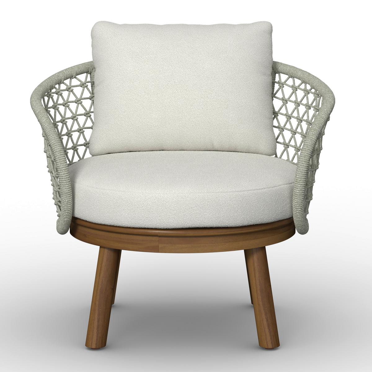 TERASOVÁ SEDACIA SÚPRAVA BELAYA - sivá/biela, Modern, kov/drevo (244/205cm) - Bessagi Garden