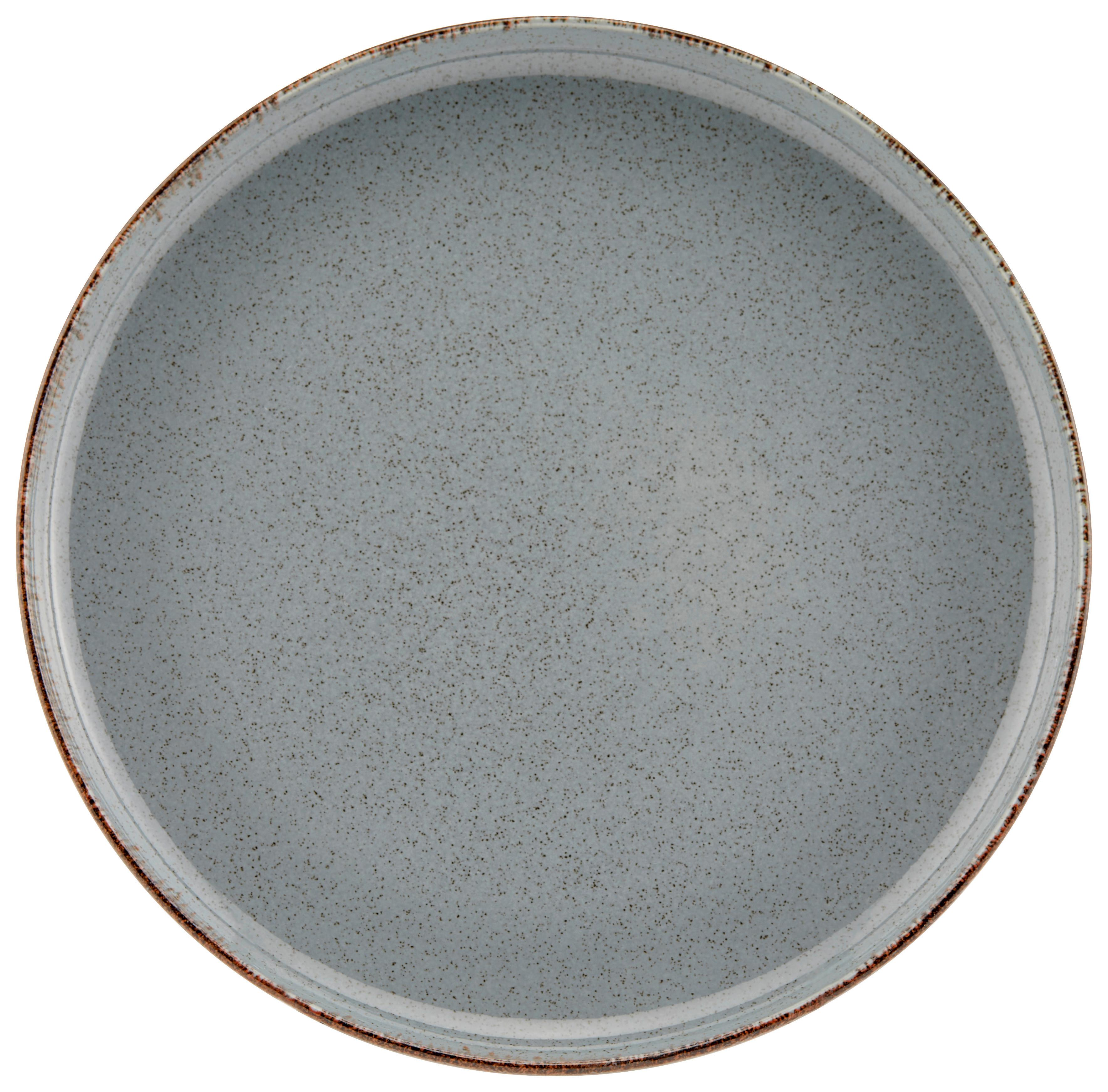 Dessertteller Porzellan Blau Rund Sonora ca. 19 cm - Blau, MODERN, Keramik (19cm) - James Wood