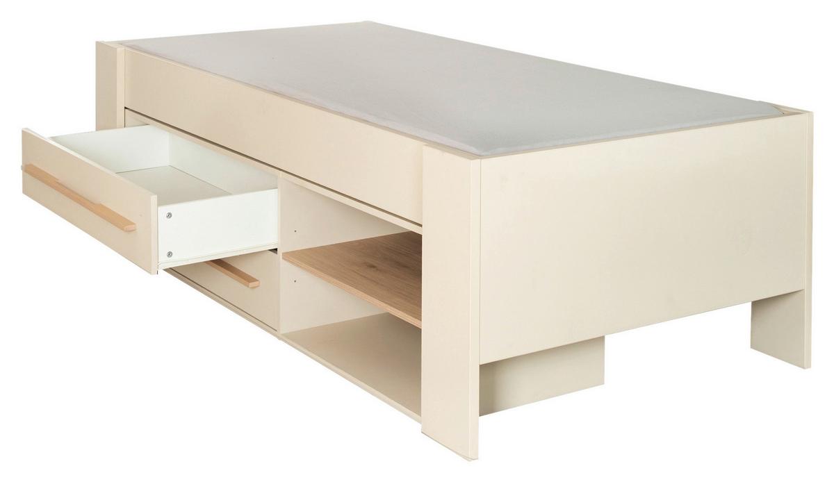 Bett Flexi Grow Captain Kashmir, Lf 90x200 Cm - Kaschmir, KONVENTIONELL, Holz/Holzwerkstoff (90/200cm) - Roba