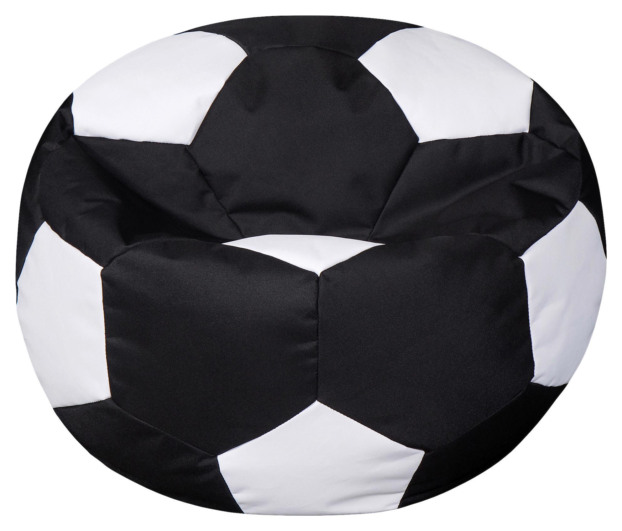 Ülőzsák Ball Black/white - fekete/fehér, Modern, textil (65/65/50cm) - Mömax