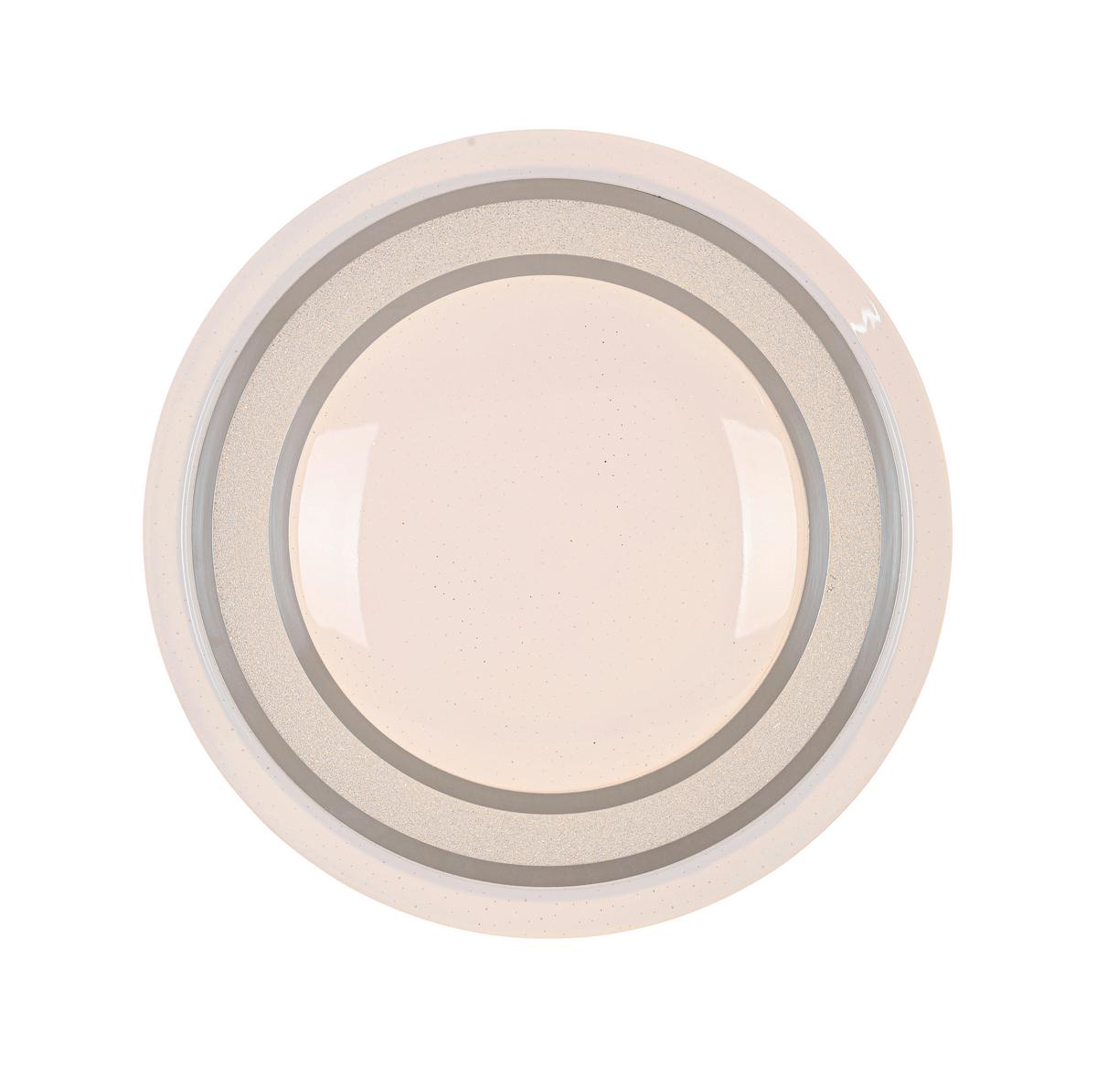 STROPNÍ LED SVÍTIDLO GIESBERT - bílá/barvy chromu, Moderní, kov/plast (55/8cm) - Premium Living