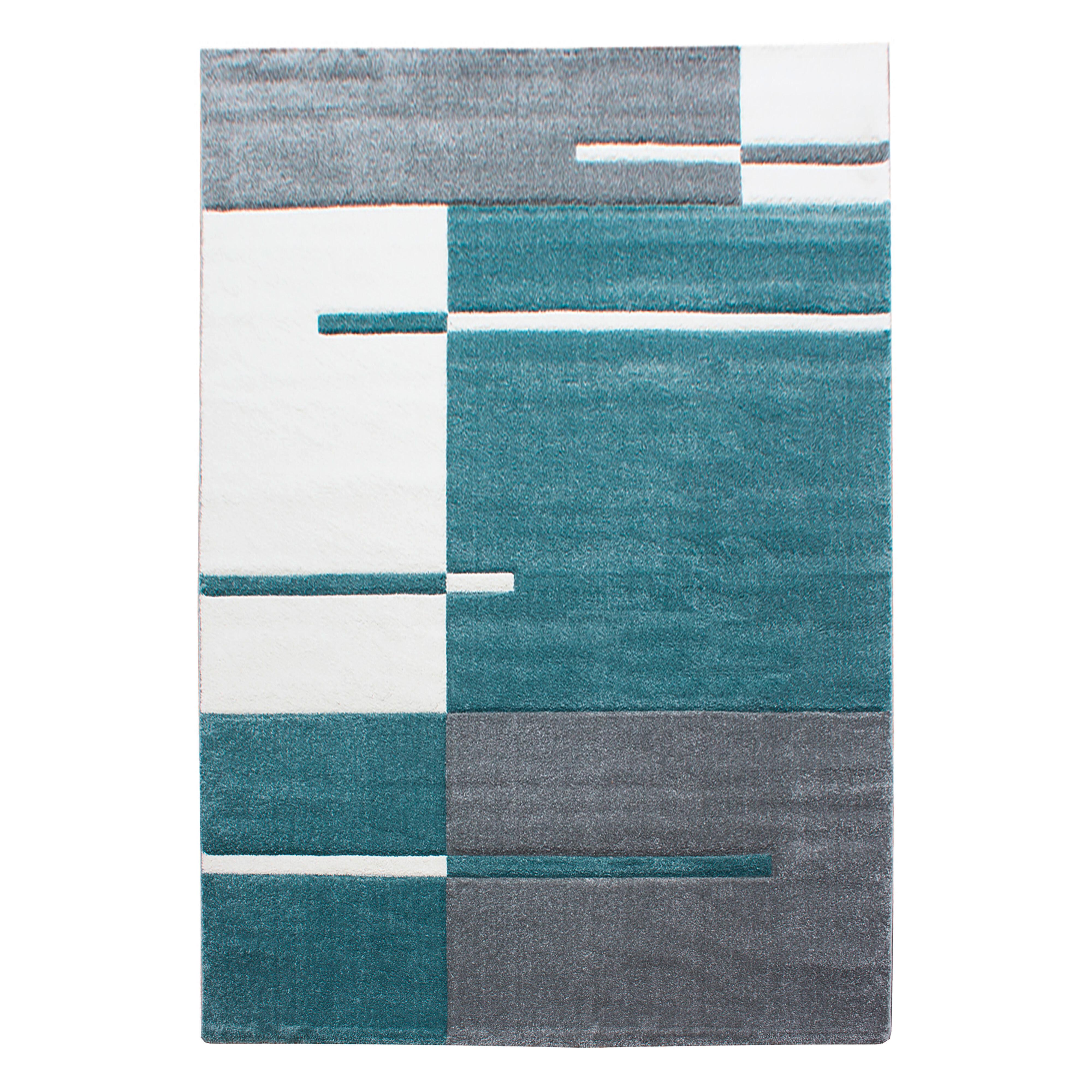 Flachwebteppich Hawaii - Blau, Basics, Textil (140/200cm) - Novel