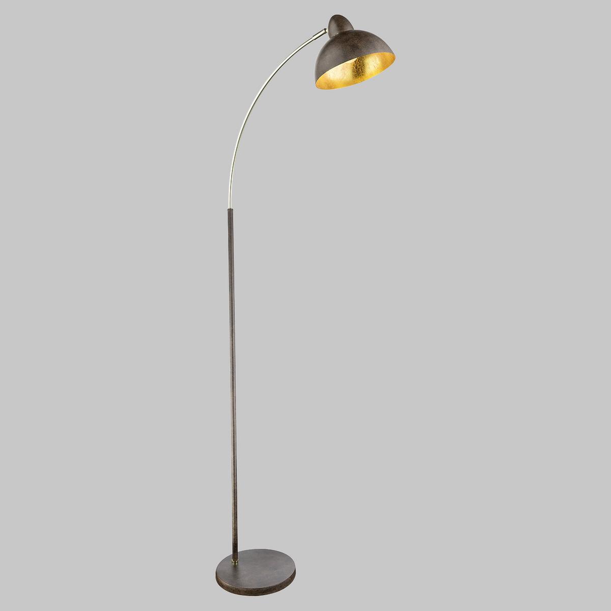 Stehlampe Gildo Goldfarben/rostfarben - Rostfarben/Goldfarben, Trend, Metall (50/23/155cm) - Globo