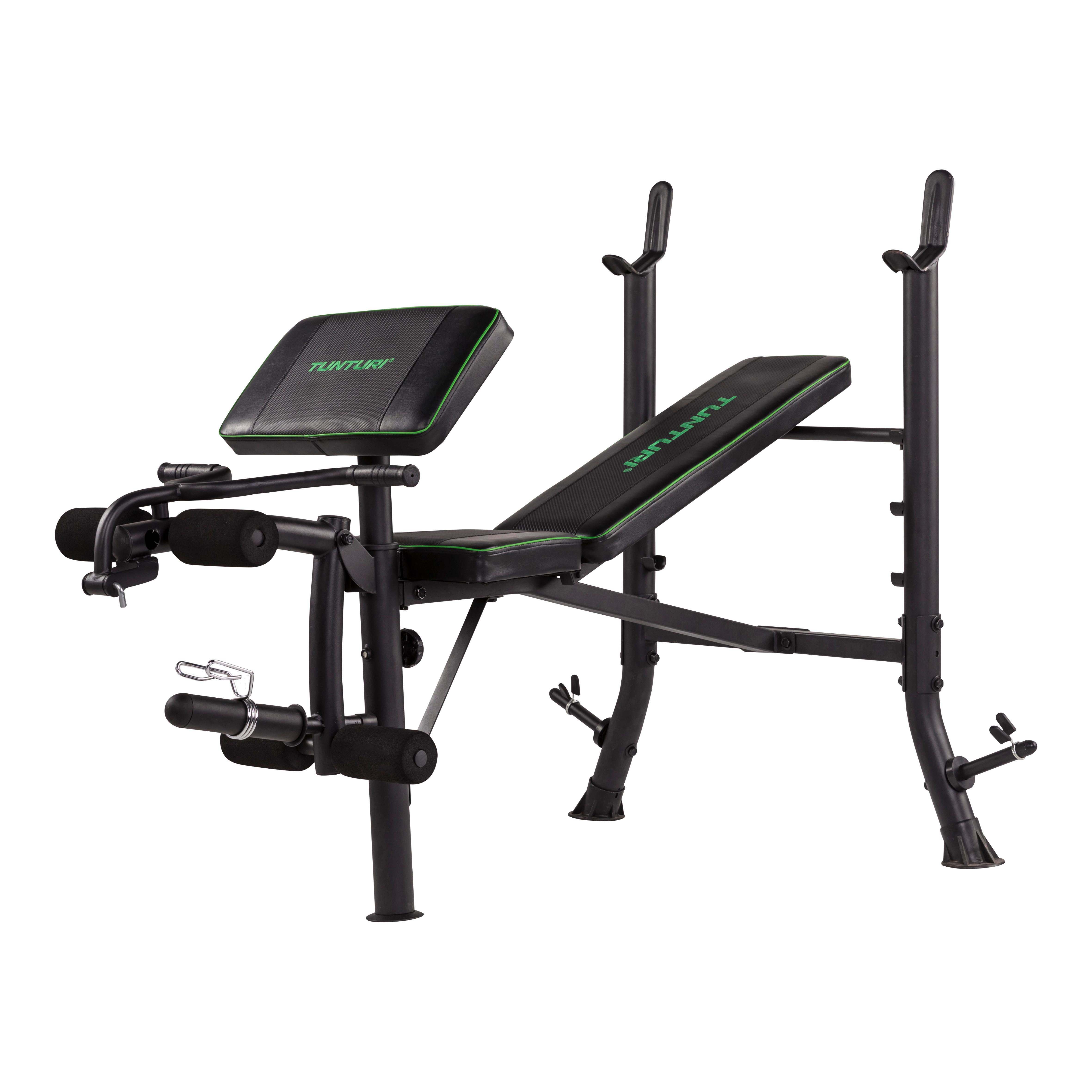 Hantelbank Tunturi Wb40 Weight Bench - Schwarz, KONVENTIONELL, Holz/Kunststoff (166/108/119cm)
