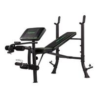 Hantelbank Tunturi Wb40 Weight Bench - Schwarz, KONVENTIONELL, Holz/Kunststoff (166/108/119cm)