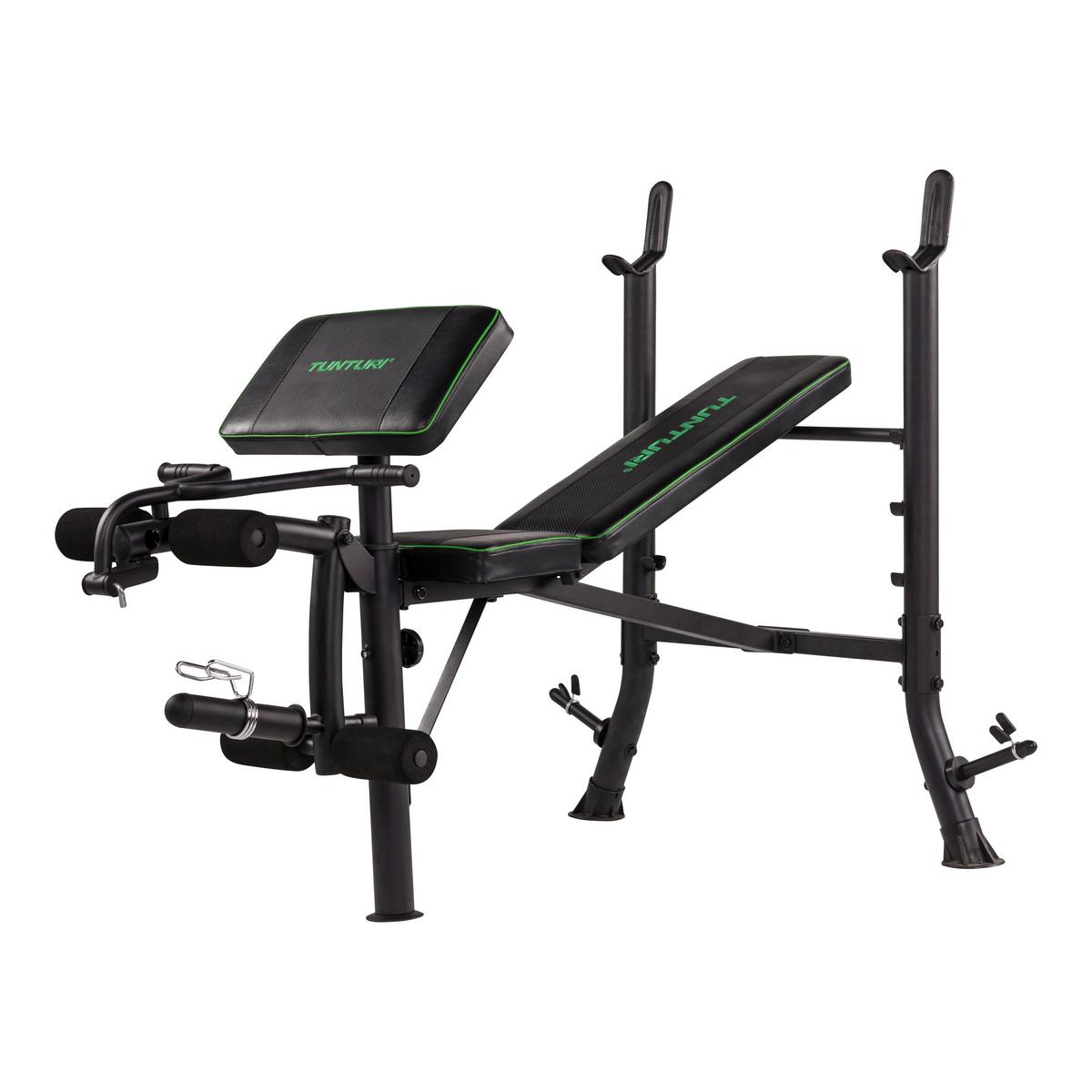 Hantelbank Tunturi Wb40 Weight Bench - Schwarz, KONVENTIONELL, Holz/Kunststoff (166/108/119cm)