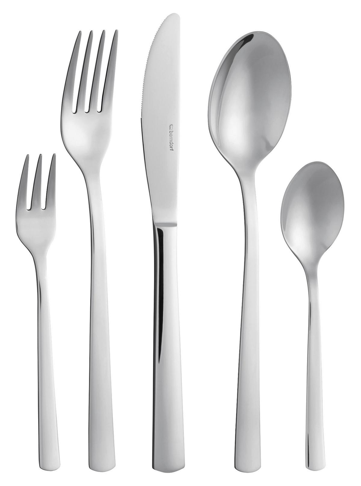 Besteckset 60-teilig Gamma Für 12 Personen - Edelstahlfarben, KONVENTIONELL, Metall (32,5/43,5/10,5cm) - Berndorf
