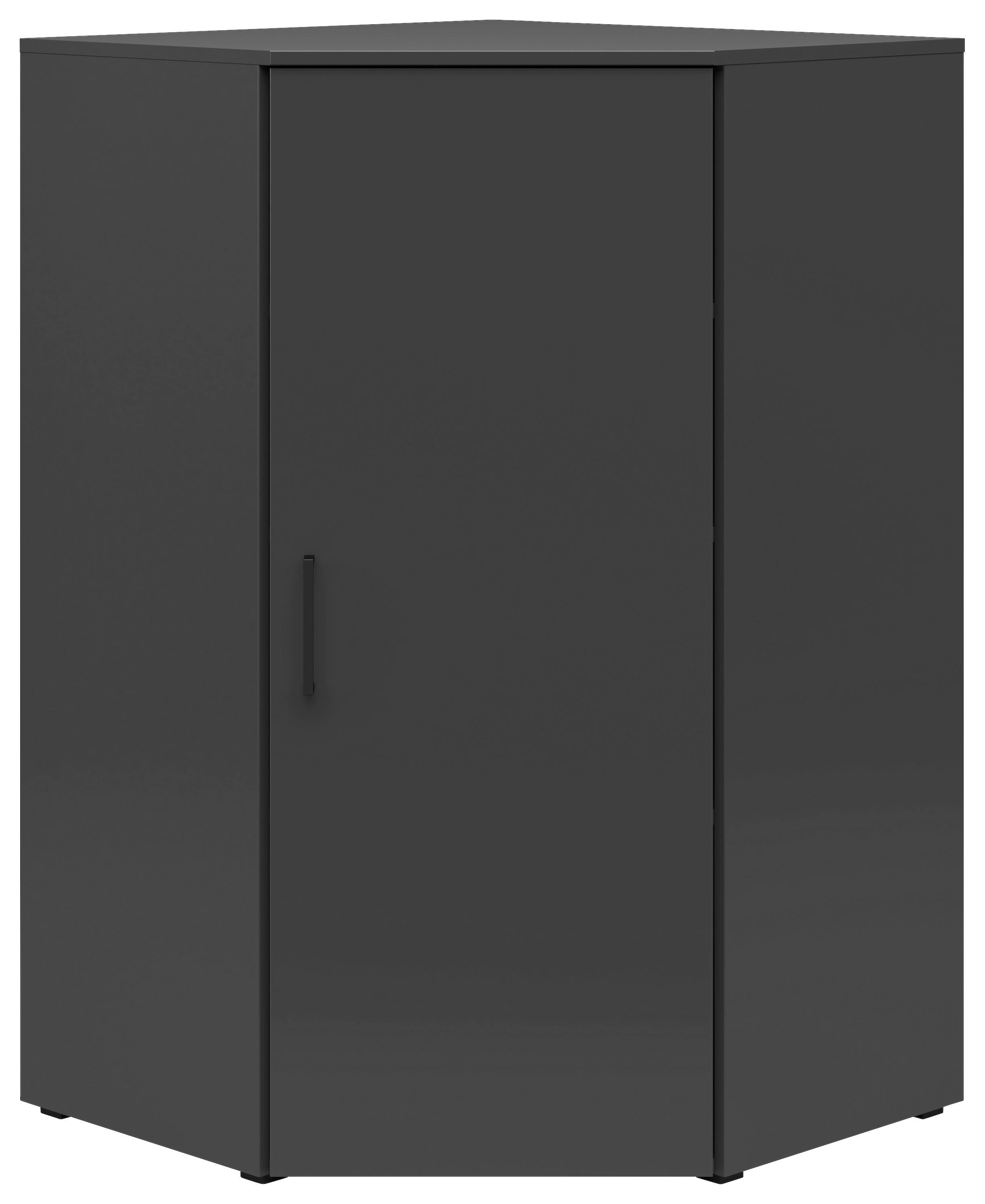 ROHOVÁ KOMODA MULTISTAURAUM š: 71,5cm - čierna/grafitová, Modern, kompozitné drevo/plast (71,5/71,5cm)