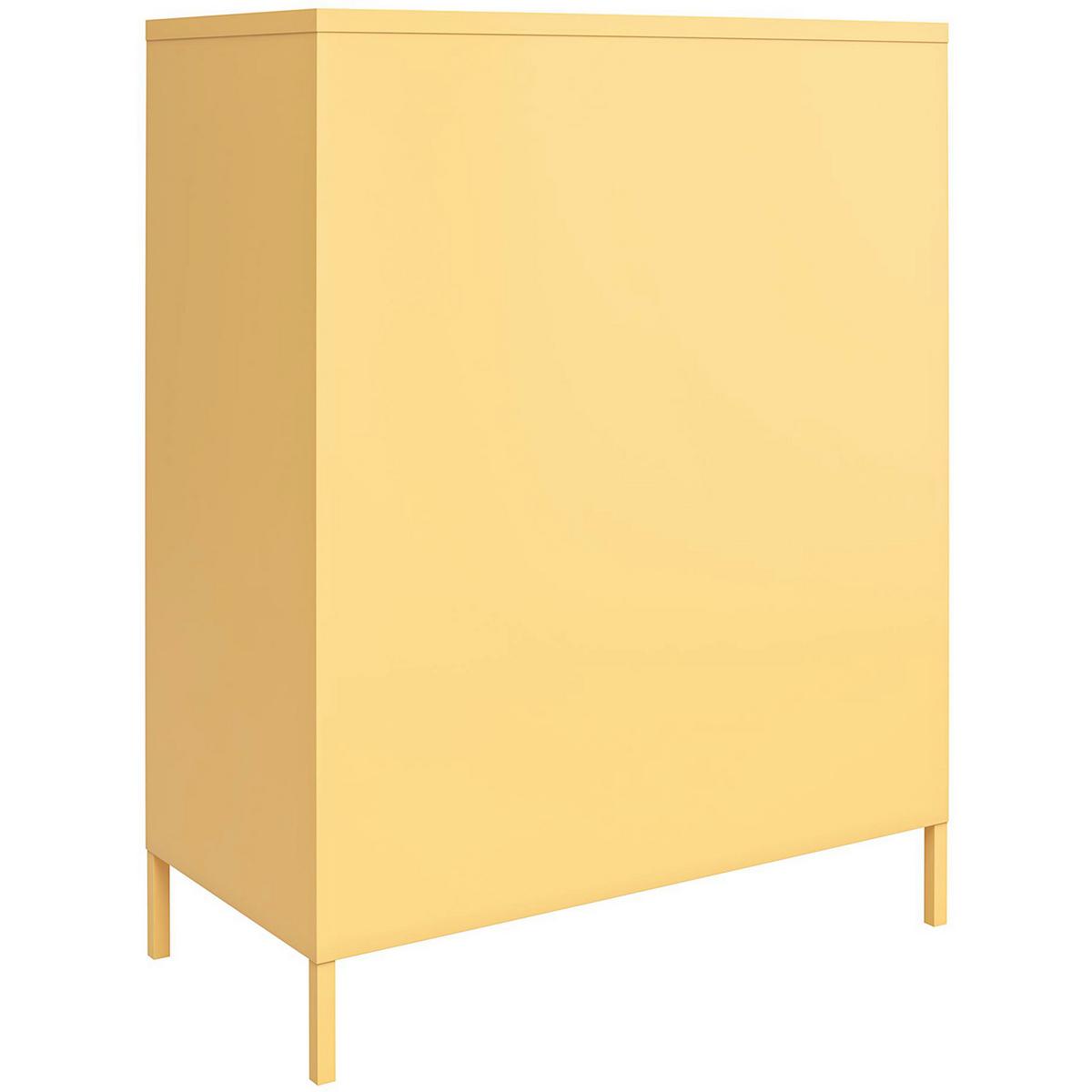 Highboard Cache Gelb B: 80cm - Gelb, Design, Metall (80/101/40cm) - MID.YOU