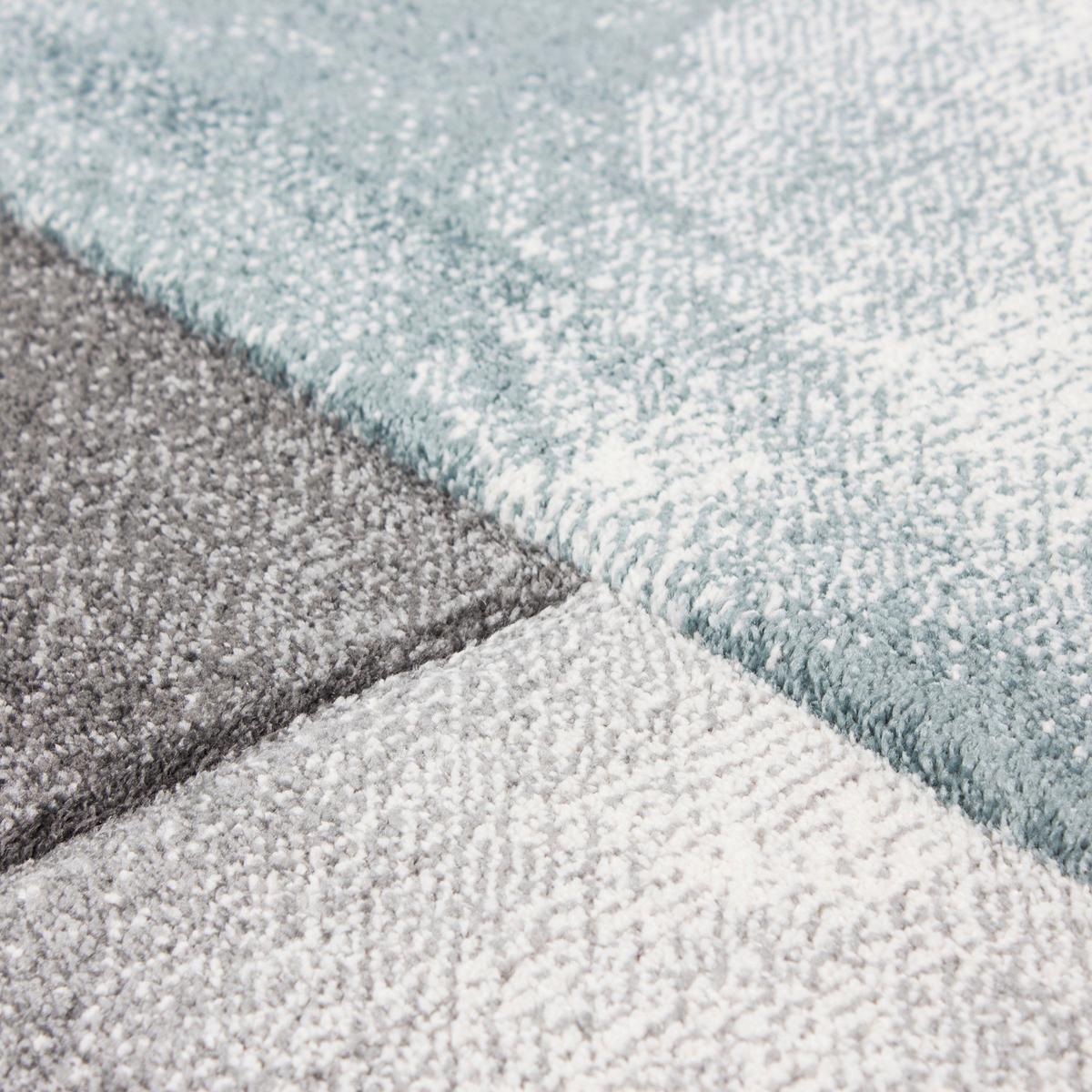 Teppich Läufer Blau Hawaii 80x300 cm - Blau, KONVENTIONELL, Textil (80/300cm)