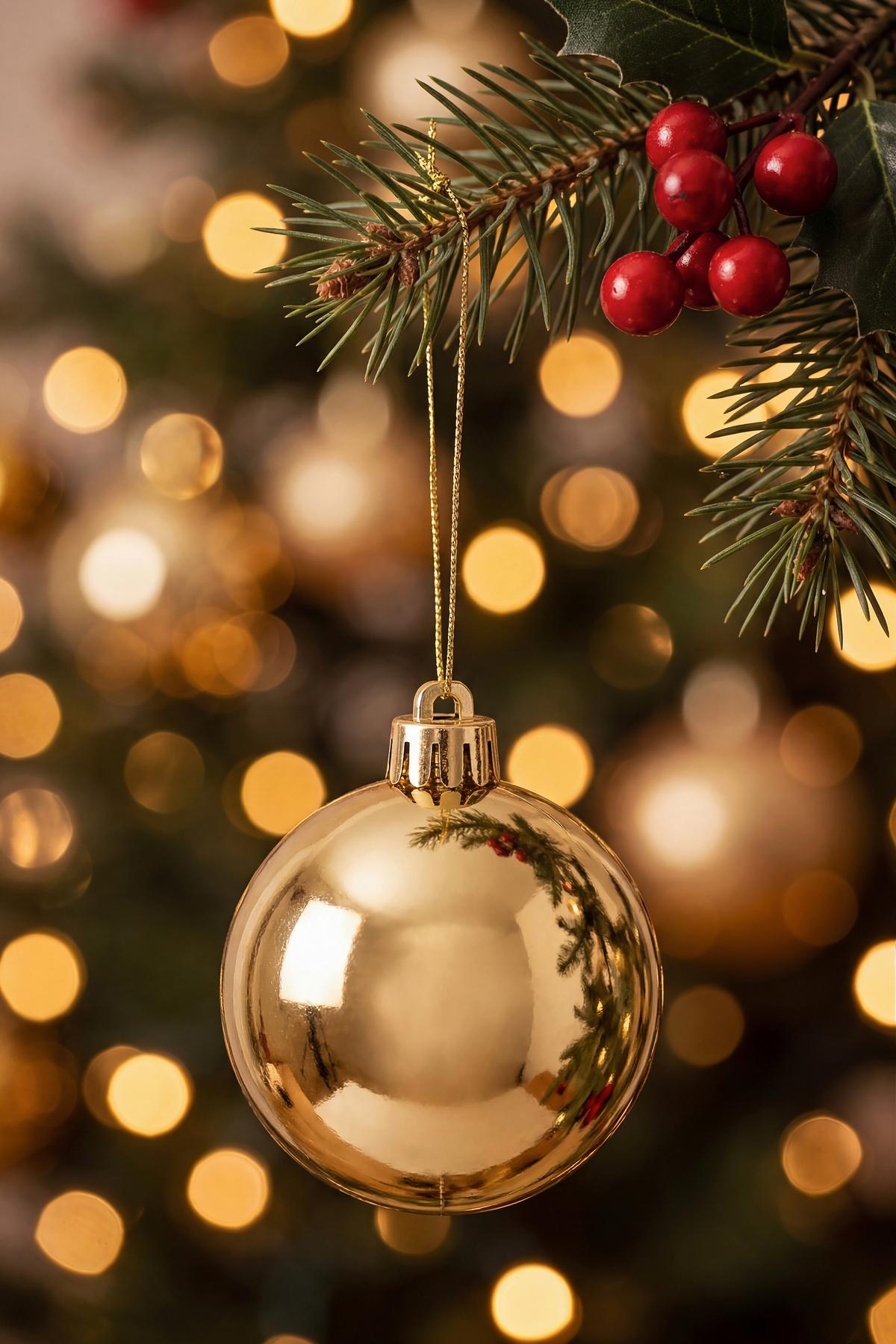CHRISTBAUMKUGEL-SET Lola, Goldfarben, 30-teilig - Goldfarben, KONVENTIONELL, Kunststoff (6cm) - Luca Bessoni