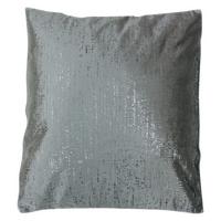 Zierkissen Helen 45x45 Cm Samt Silber Mit Zipp - Silberfarben, MODERN, Textil (45/45cm) - Luca Bessoni