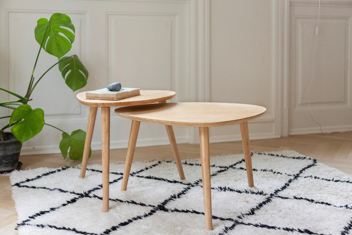 Beistelltisch 2-Teilig Noble ,naturfarben - Naturfarben, MODERN, Holz (68/45/57cm) - MID.YOU