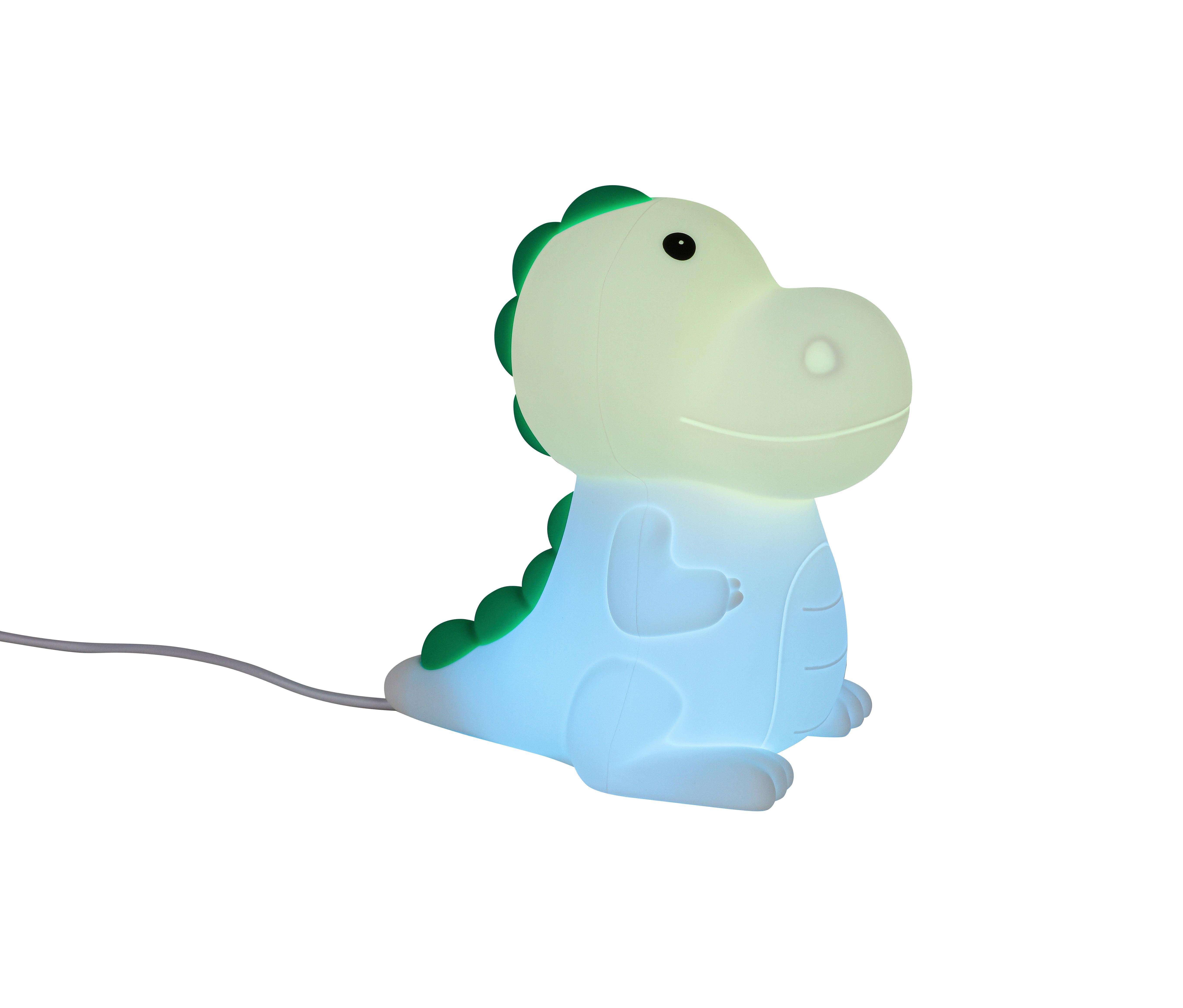 NOČNÍ SVĚTLO DINO - bílá, Moderní, plast (8,5/13,8/13,5cm) - Mömax