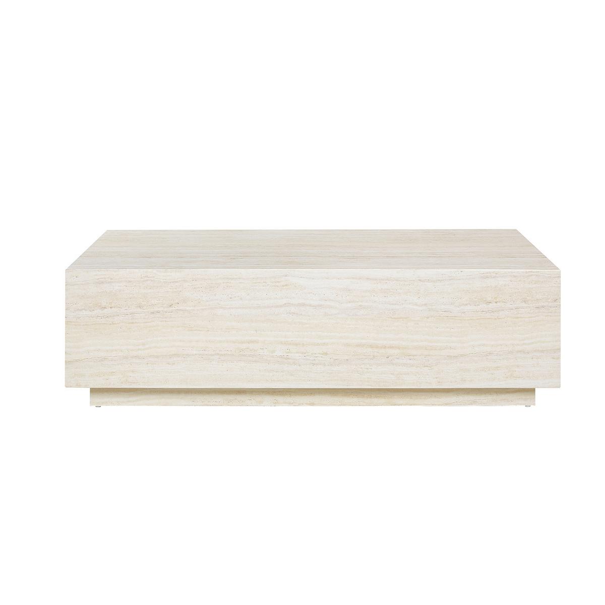 Couchtisch Beige B: 75 Cm - Beige, Design, Holzwerkstoff (120/75/35cm) - Livetastic