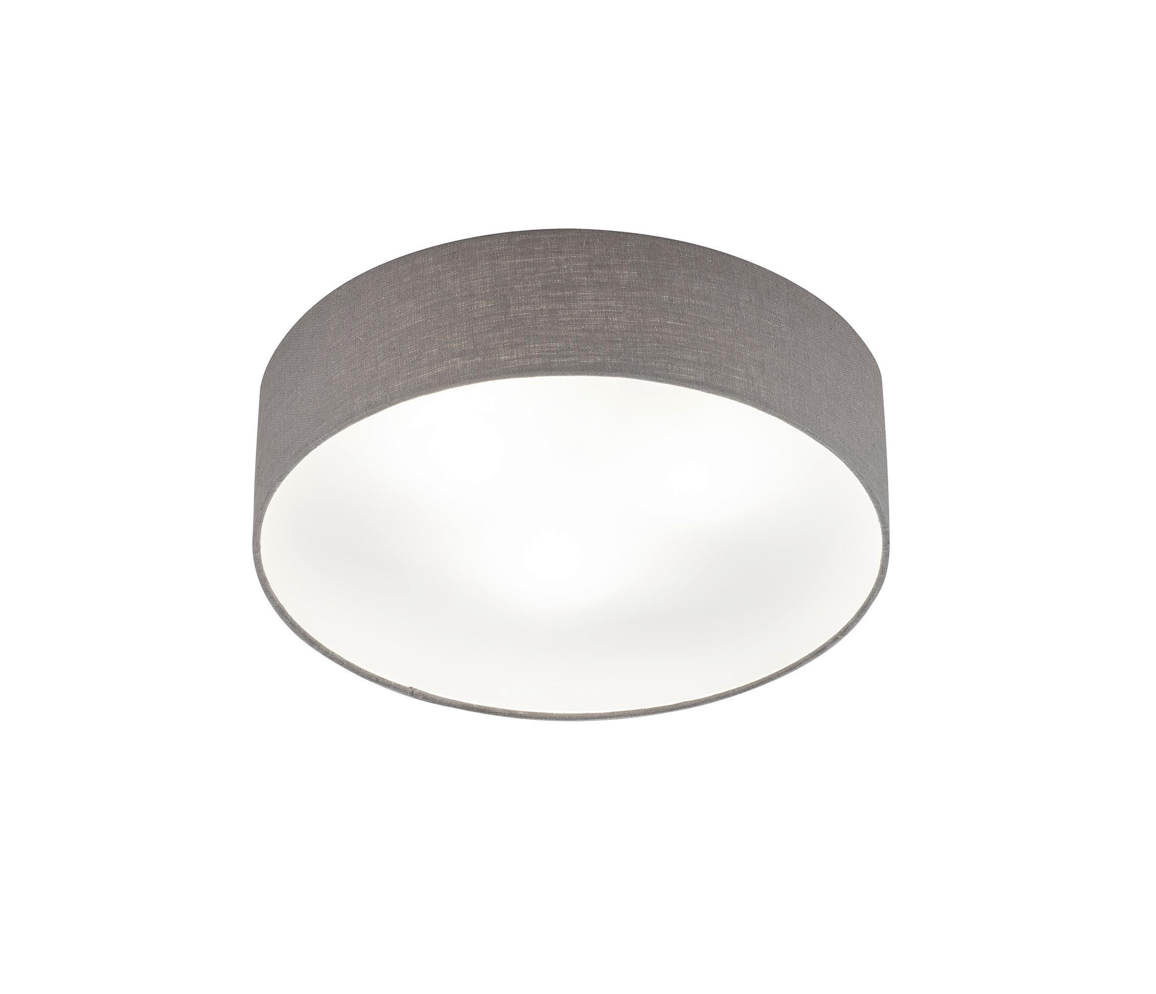 Deckenleuchte 21258 Maat - Weiß/Grau, Basics, Glas/Textil (45/10cm) - Fischer & Honsel