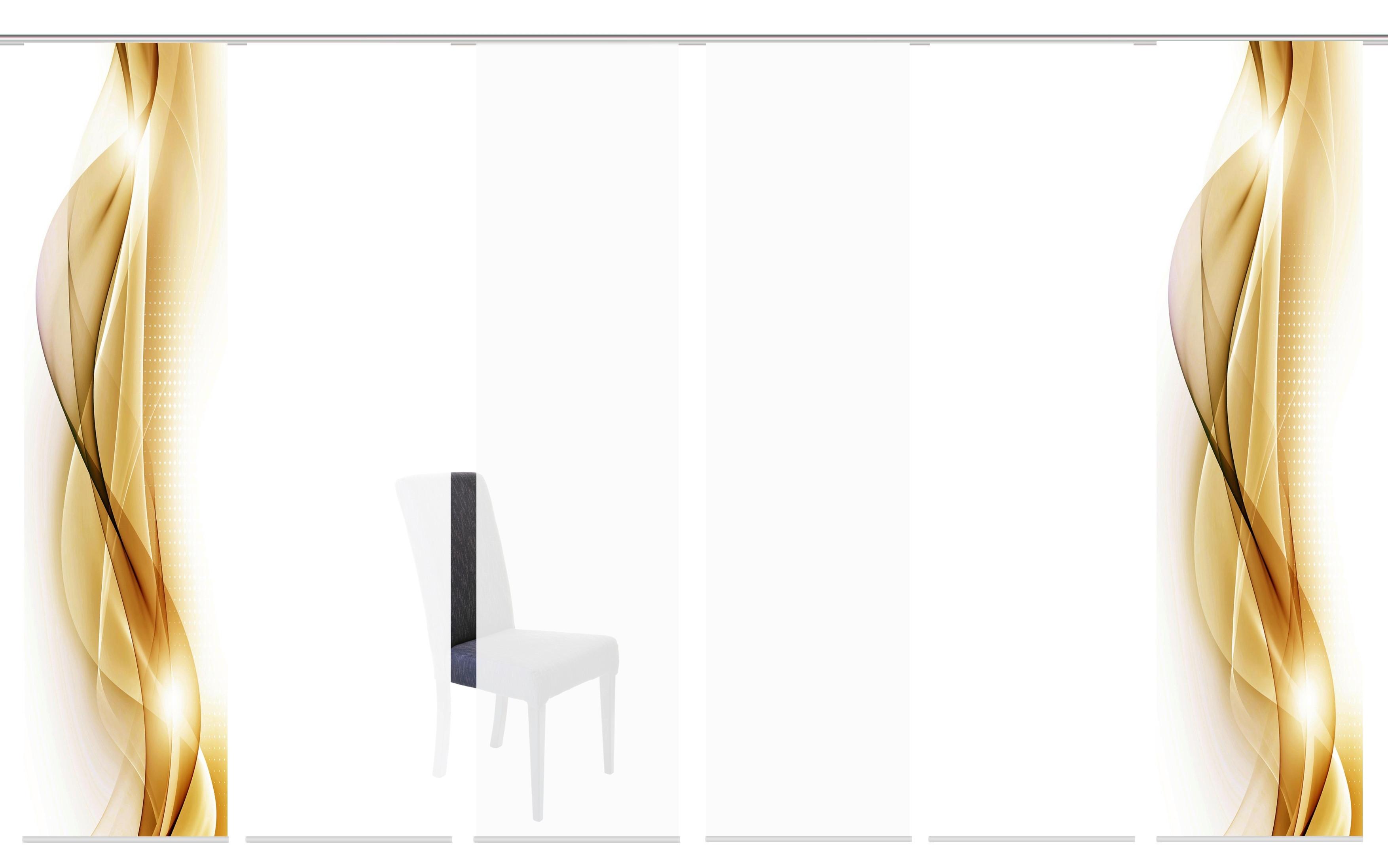 Flächenvorhang 6er Set Neblana