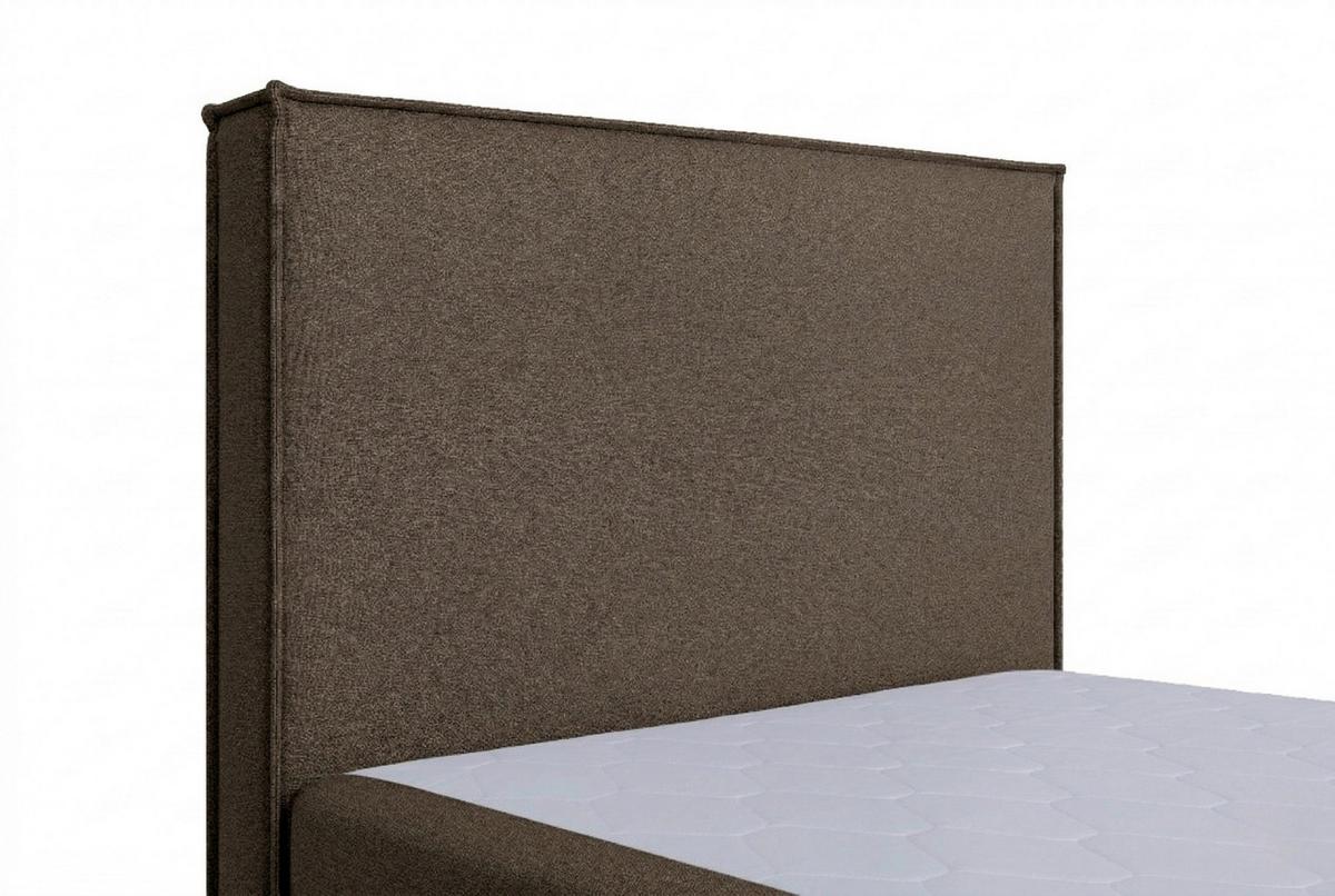 Boxspringbett Naxos 100x200 Soul 2 Braun - Schwarz/Braun, MODERN, Holzwerkstoff/Textil (100/200cm)
