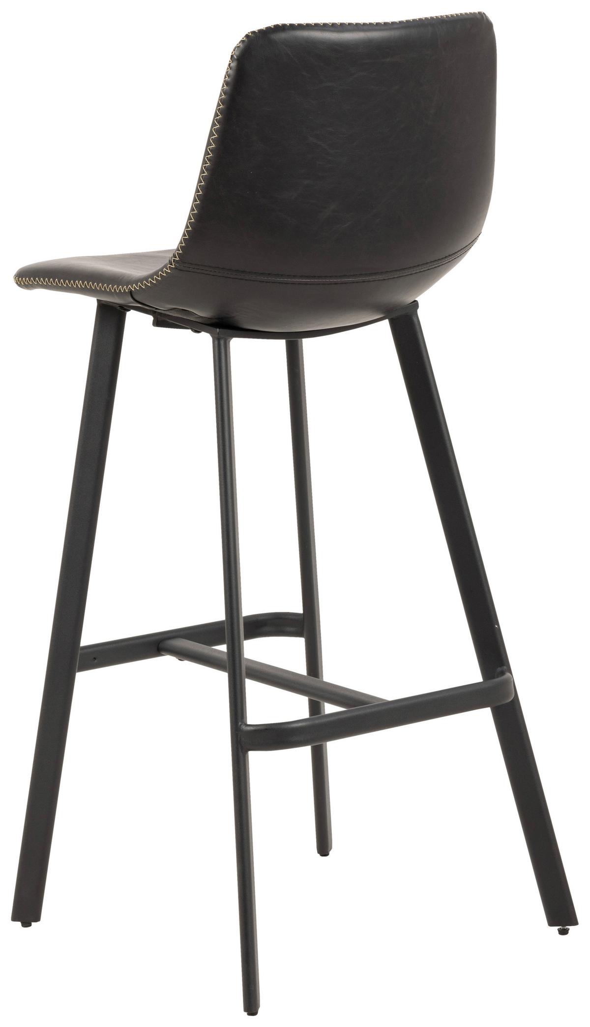 BAROVÁ ŽIDLE OREGON - černá/krémová, Trend, kov/textil (46,5/103/50cm)