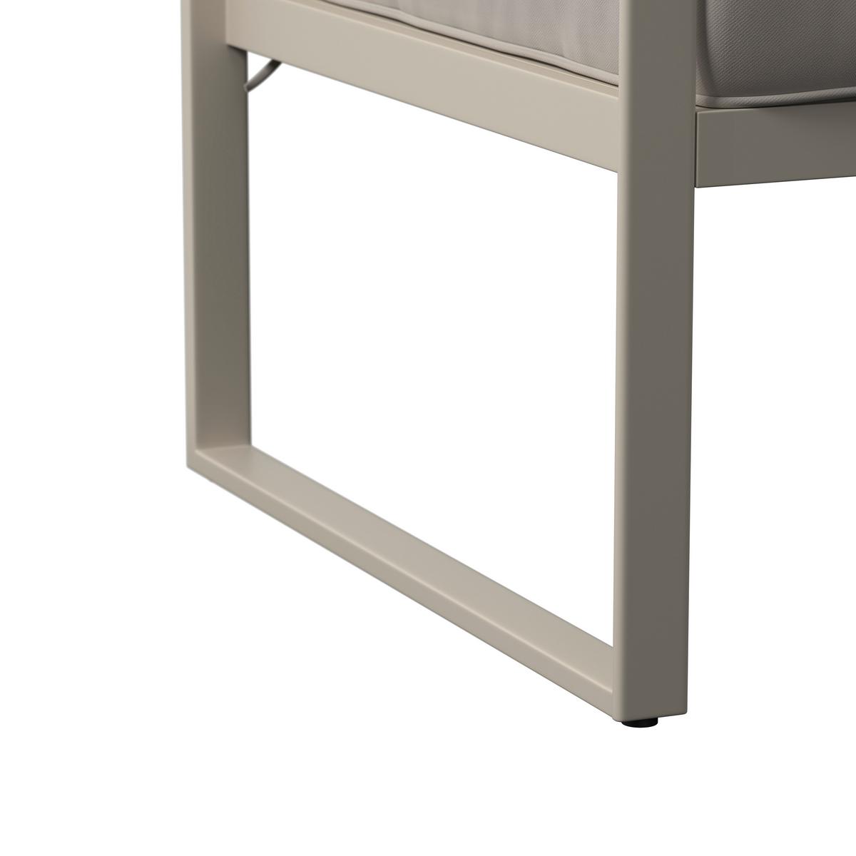 Loungegarnitur Noosa - Gelb/Creme, MODERN, Textil/Metall (132/69/71.5cm) - Beldano