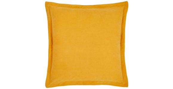 Zierkissen Maren 45x45 Cm Polyester Honig Mit Zipp - Honig, ROMANTIK / LANDHAUS, Textil (45/45cm) - James Wood
