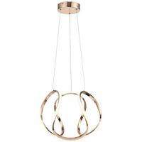 Led Függőlámpa Sara - arany, Modern, műanyag/fém (35/120cm) - Luca Bessoni