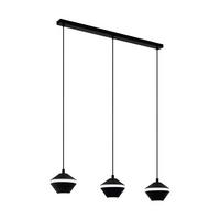 LED-Hängeleuchte 98682* Perpigo - Schwarz/Weiß, Design, Kunststoff/Metall (86,5/16,5/110cm) - Eglo