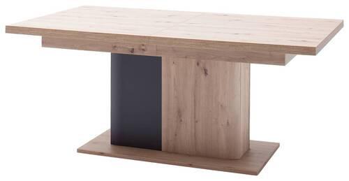 Esstisch ausziehbar Cortona 180-280x100 cm Eichefarben - Eichefarben/Anthrazit, Design, Holzwerkstoff (180-280/100/77cm) - Livetastic