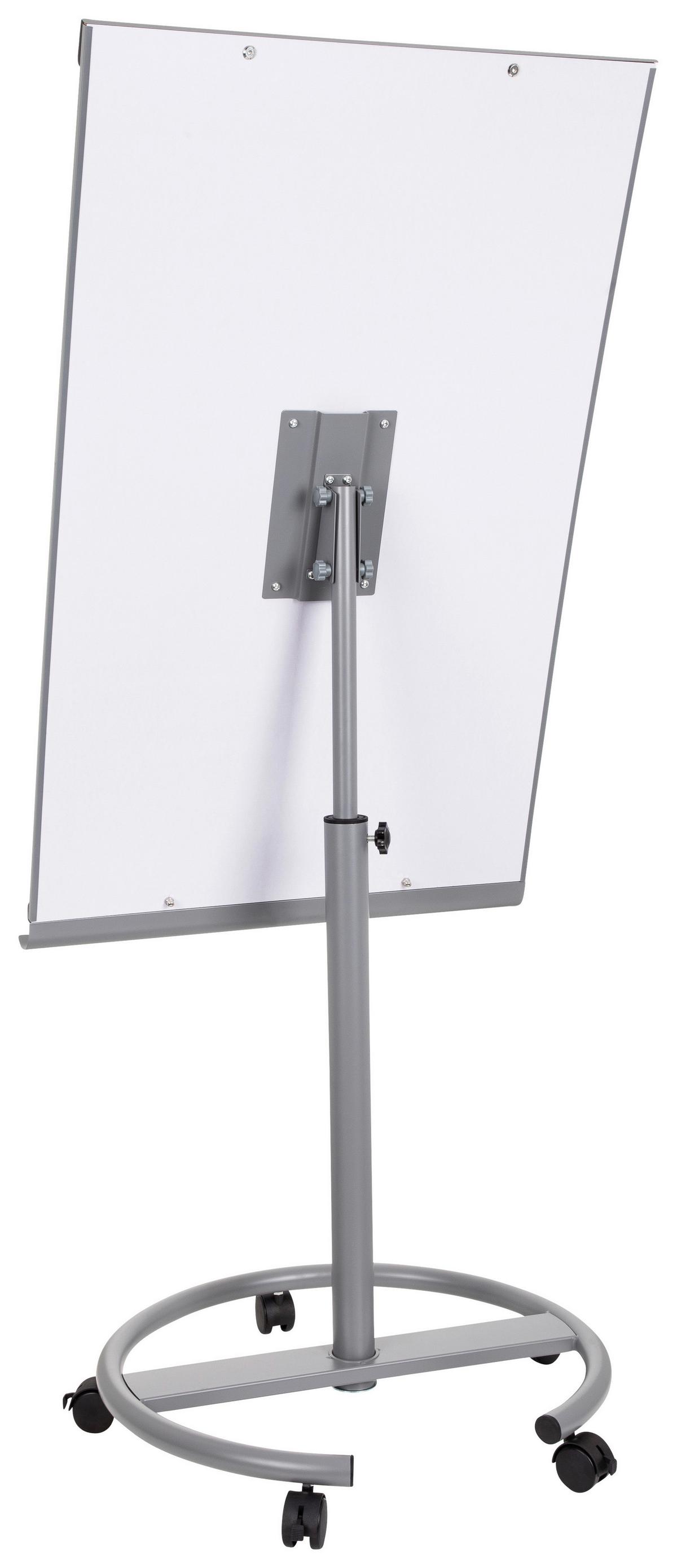 Whiteboard Multiboard - Silberfarben/Weiß, Basics, Kunststoff/Metall (65,5/133-190/60cm) - MID.YOU
