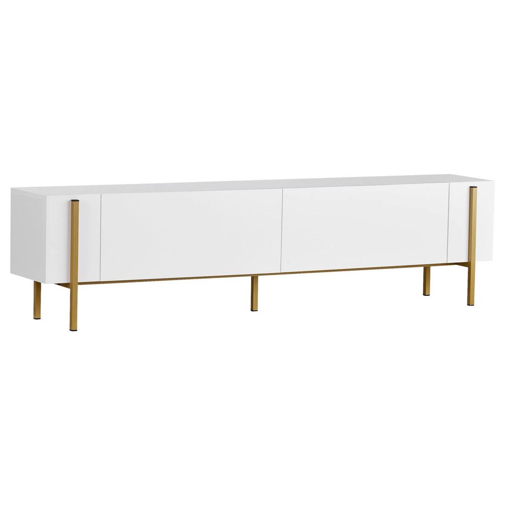TV-ELEMENT Weiß/Gold B: 180cm