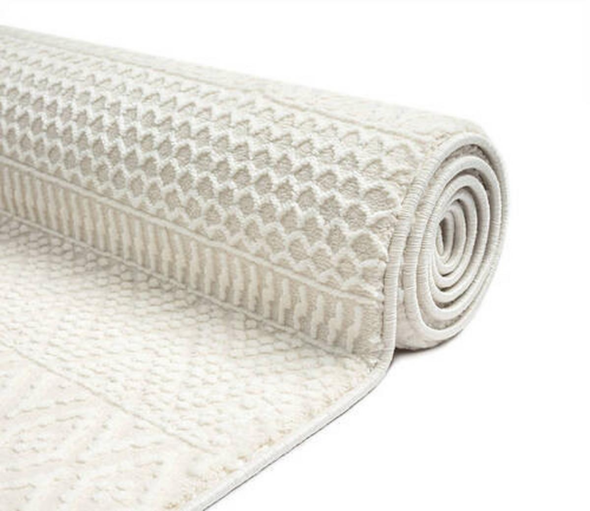 Webteppich Sign - Creme, KONVENTIONELL, Textil (160/230cm)