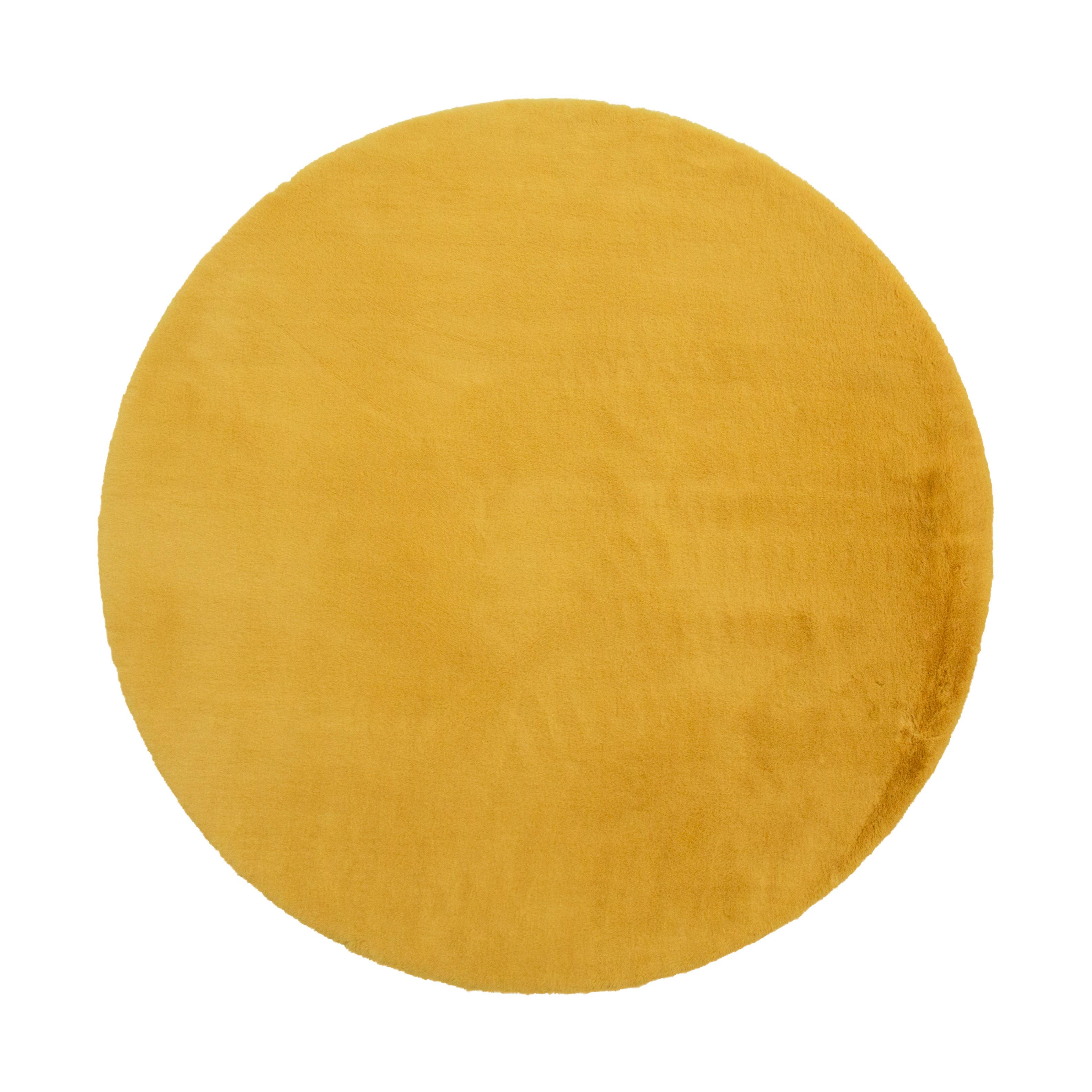 UMĚLÁ KOŽEŠINA CAROLINE 5 - curry žlutá, Moderní, textil (120cm) - Mömax