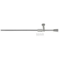 Rundstangengarnitur 2-Lfg Jocy Edelstahlfarben L: 120 cm - Edelstahlfarben, KONVENTIONELL, Kunststoff/Metall (120cm) - Ondega