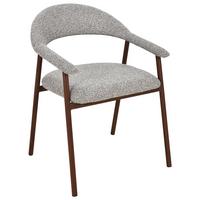 Armlehnstuhl Linea Taupe B: 59 cm - Taupe/Walnussfarben, Basics, Holz/Textil (59/75/62cm) - Livetastic