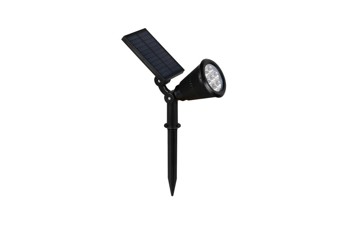 Solarleuchte Festival Schwarz L: 9 cm - Schwarz, KONVENTIONELL, Kunststoff (9/36/24cm)