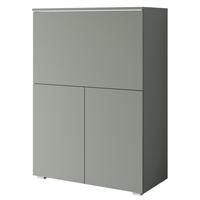 Sekretär Vera 90 Grün B: 90cm - Grau/Grün, Design, Holzwerkstoff (90/125,1/42cm) - P & B