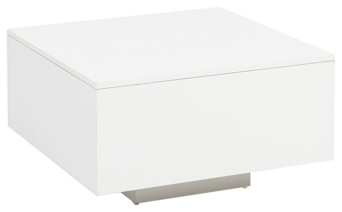 Konferenčný stolík biely - biela, Modern, kompozitné drevo (60/60/35,5cm) - MID.YOU